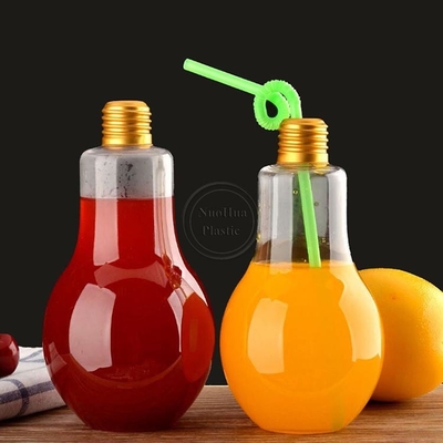 250 ml 8 oz ronde Custom Plastic koffie melk Fruit Drink Drink fles Plastic sap flessen