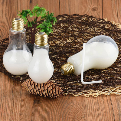 Middelgrote heldere plastic flessen voor melk thee met handvat 0,5 kg capaciteit Vierkante ronde vorm