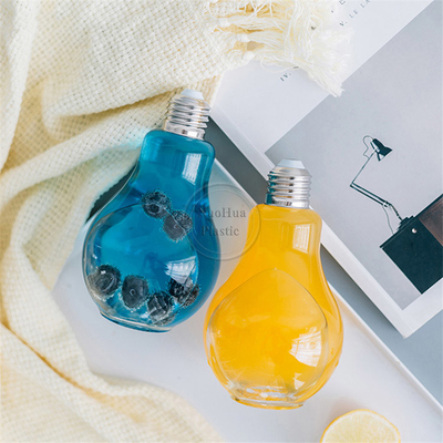 BPA-vrij helder 50 ml 100 ml 150 ml ijs koffie thee platte fles met plasticsap met schroef aluminium dop