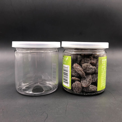 Food Grade Pop Canen PET Helder Plastic Potten Met Diameter 80mm 300# Aluminium Makkelijk Open Eind