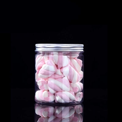 Transparante plastic containers aanpasbaar logo 2oz-8oz capaciteit met aluminium deksel