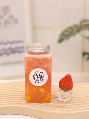 Moderne vierkant ronde bubbel thee potten met handvat helder lekbestendig ontwerp 0,5 kg