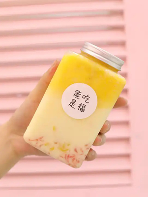 Moderne vierkant ronde bubbel thee potten met handvat helder lekbestendig ontwerp 0,5 kg