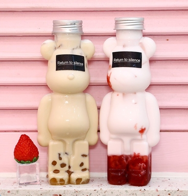 Leekbestendig Plastic Milk Tea Flasjes met Handvaten 120ml-500ml Capaciteit Vierkant Ronde vorm