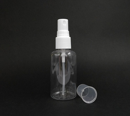 Transparante ronde PET-plastic spuitfles glad oppervlak Duurzaam dagelijks gebruik Verschillende capaciteiten
