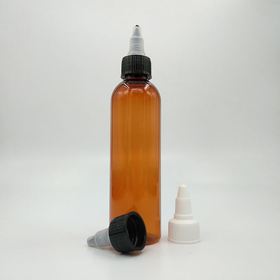 Custom Clear Plastic Schroef Top Flessen Met Custom Label Panel En Schroef Neck Afwerking