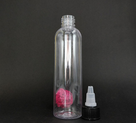 Custom Clear Plastic Schroef Top Flessen Met Custom Label Panel En Schroef Neck Afwerking