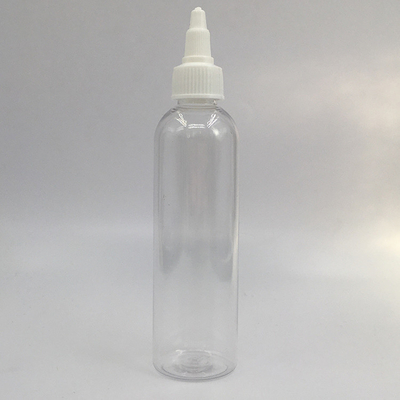 Custom Clear Plastic Schroef Top Flessen Met Custom Label Panel En Schroef Neck Afwerking