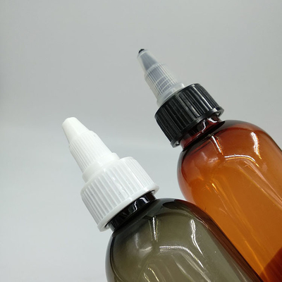 Custom Clear Plastic Schroef Top Flessen Met Custom Label Panel En Schroef Neck Afwerking