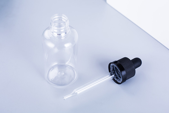 Dropper flessen 10-120 ml gladde schroef dop Custom logo Transparante Zwarte Customized