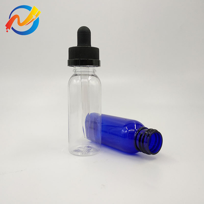 15 ml aangepast logo Plastic dropper flessen glad oppervlak Transparent Zwart Aanpassen