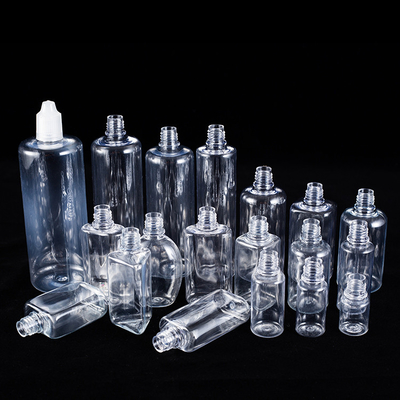 Aanpasbare glazen vloeistofdruppelflessen in verschillende maten Transparent zwart ontwerp