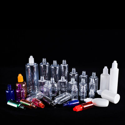 Aanpasbare glazen vloeistofdruppelflessen in verschillende maten Transparent zwart ontwerp