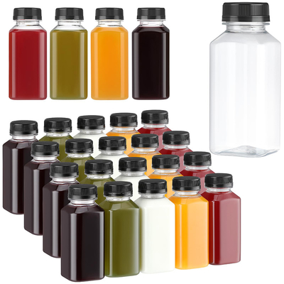 Vierkante ronde plastic melk thee flessen met handvat helder 120ml 250ml 350ml 500ml Capaciteit