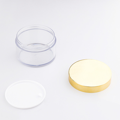 Op maat gemaakte gladde oppervlakte cosmetische potten verschillende capaciteiten drukgevoelige pakketdichtheid