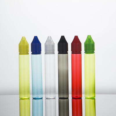 E Vloeibare PET-fles Kinderdichte hals 10 ml-100 ml Custom E Vloeibare schermdrukfles