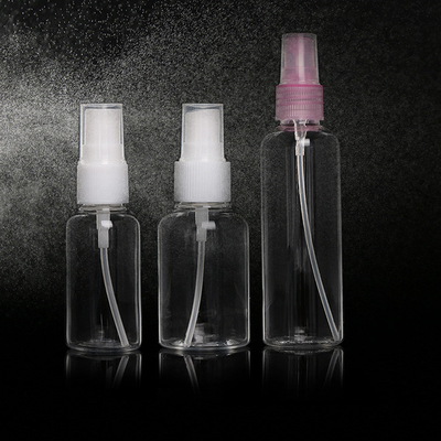 Duidelijke PET-sprayflessen met afgeronde klassieke stijl