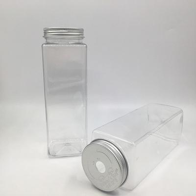 Geïsoleerde melk thee flessen met schroef op het deksel - vierkant rond ontwerp voor drank sap thee water drinken