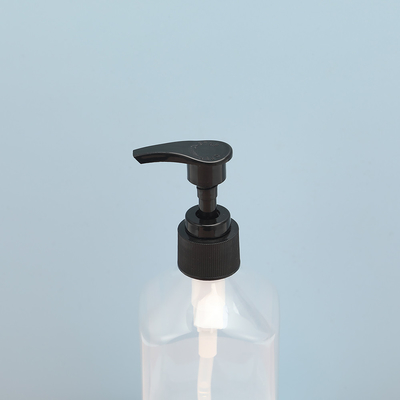 Petroleumvrije, heldere 250 ml, 300 ml en 500 ml lotionflessen met UV-geelektroplateerde dop