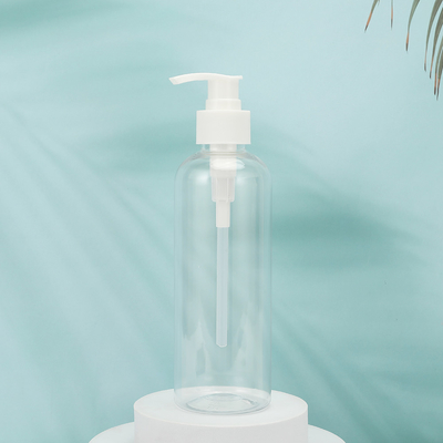 Ronde PMMA Plastic lotion flessen aanpasbare vorm PET kraag UV elektroplated Cap 250ml-500ml
