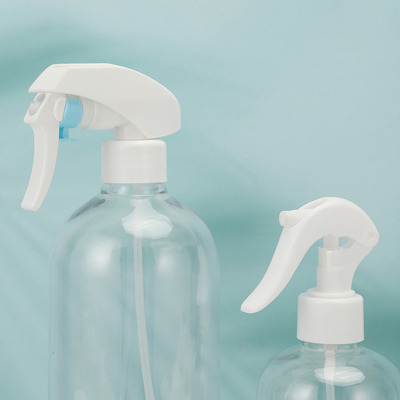 Doorzichtige plastic lotionflessen met witte dop en UV-elektroplaat kraag