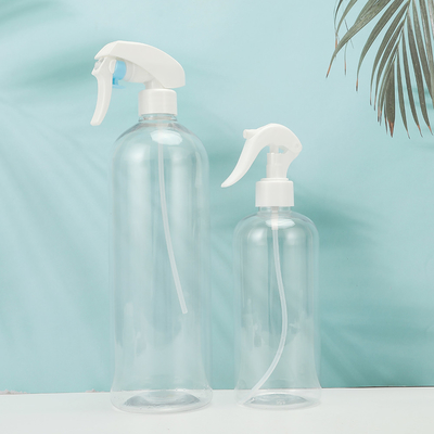 Doorzichtige plastic lotionflessen met witte dop en UV-elektroplaat kraag
