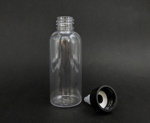Duidelijke plastic schroefbottels met aanpasbaar afsluiting voor vloeistofopslag