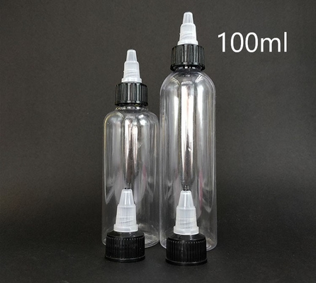 Duidelijke plastic schroeftopflessen in 15 ml-100 ml capaciteit voor aangepaste afdichting
