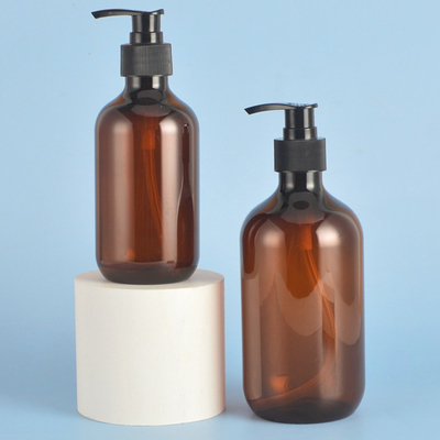 Herbruikbare ronde PET-pompflessen voor 3000 stuks Mqq Custom Logo Dispensing Shampoo