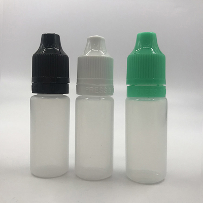 Transparante zwarte flessen 10 ml tot 120 ml glad oppervlak voor vloeistofopslag