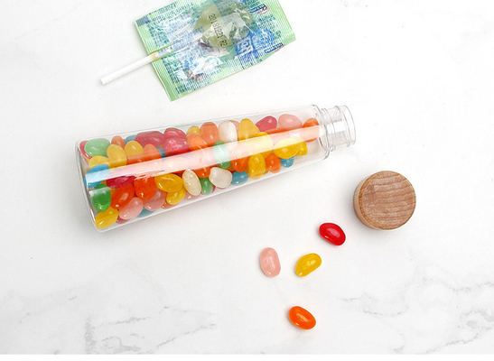 500 ml bubbel thee pot met heldere schroef op deksel en handvat