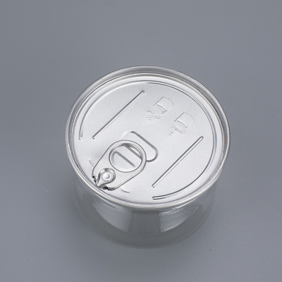 Doorzichtige plastic containers met een aangepast logo voor veilige opslag