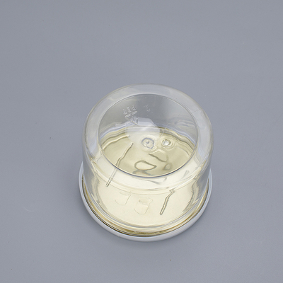 Doorzichtige plastic containers met een aangepast logo voor veilige opslag