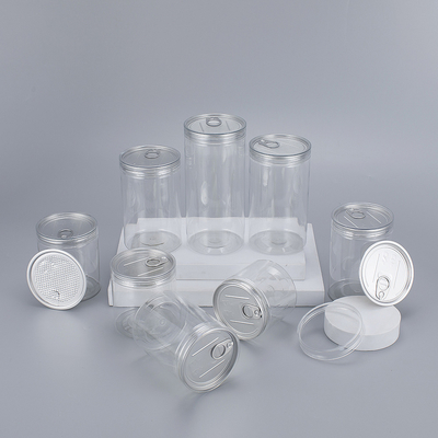 Doorzichtige plastic containers met een aangepast logo voor veilige opslag