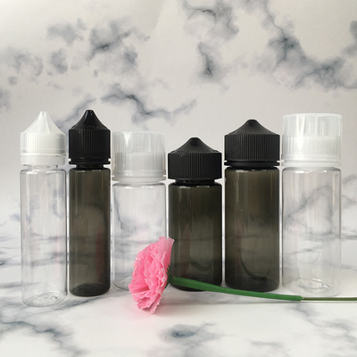 Transparante PET E vloeibare fles Aanpasbaar Druk Kleur Schroef Kap Afdichting voor Vaping Juice
