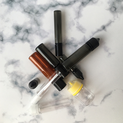 Transparante PET E vloeibare fles Aanpasbaar Druk Kleur Schroef Kap Afdichting voor Vaping Juice