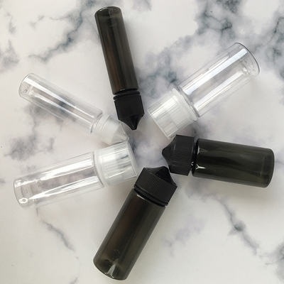 Transparante PET E vloeibare fles Aanpasbaar Druk Kleur Schroef Kap Afdichting voor Vaping Juice