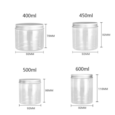 Aanpasbare 5oz Plastic Jar Containers met Aluminium Foil Seal voor persoonlijke opslag