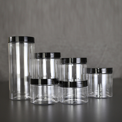 Aanpasbare plastic pot opslag met doorzichtig lichaam / deksel