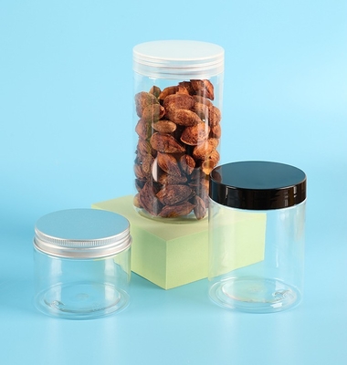 Aanpasbare plastic pottencontainers met aluminium afdichtend deksel voor transparante opslag
