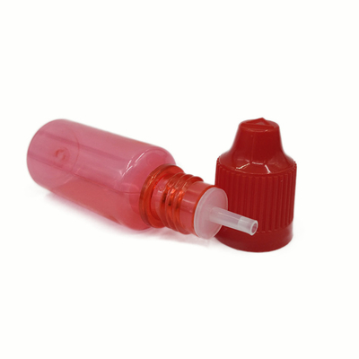 Doorzichtige 10 ml 15 ml 30 ml 60 ml 80 ml 100 ml PET E vloeibare fles met op maat gemaakte logo-schermdruk