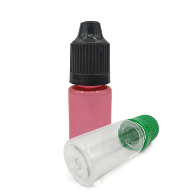 Doorzichtige 10 ml 15 ml 30 ml 60 ml 80 ml 100 ml PET E vloeibare fles met op maat gemaakte logo-schermdruk
