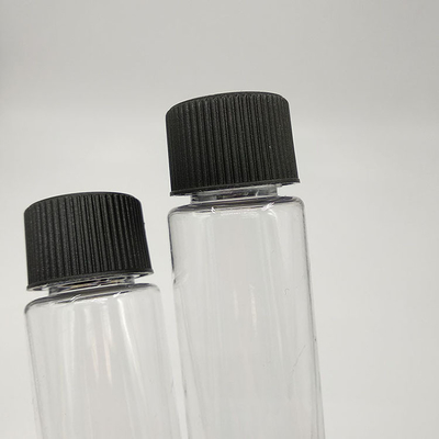 Duidelijke plastic schroeftopflessen met op maat gemaakte etiketten en afdrukken