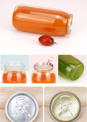 Leekbestendig Geïsoleerd Plastic Milk Tea Flasjes Vierkante Ronde Doorzichtige Schroef op Deksel 120ml 250ml 350ml 500ml