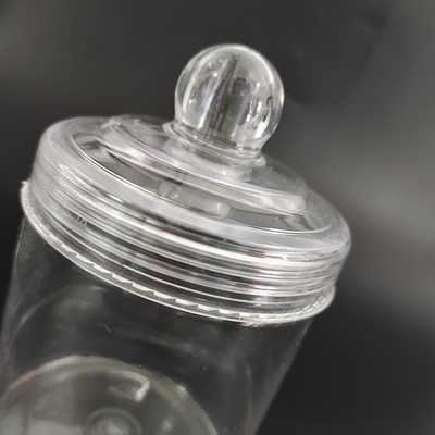 Custom logo afdichting Plastic beauty jar / Plastic container jar met drukgevoelige pakking