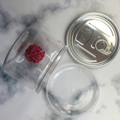 Op maat gemaakte plastic cosmetische pot met drukgevoelige pakking en verschillende capaciteitsopties