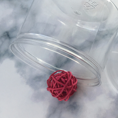 Op maat gemaakte plastic cosmetische pot met drukgevoelige pakking en verschillende capaciteitsopties