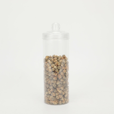 Doorzichtige plastic pottencontainer met aluminium deksel voor farmaceutische verpakkingen