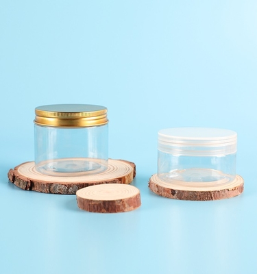 50 ml 100 ml 120 ml 150 ml 200 ml 4 oz Cosmetische pot Helder huisdier Plastic crème potten voor cosmetische producten