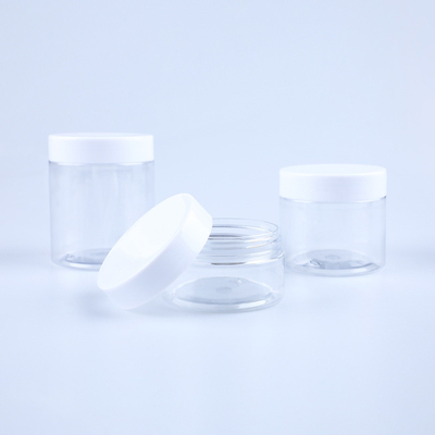 PET 1oz 2oz 4oz 6oz 8oz 12oz 16oz heldere plastic potten met aluminium deksels